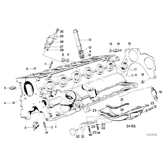 Sprężyna naciskowa silnika BMW E12 E21 E28 E30 E34 520 525 320 325 323 M20 - 11151265346