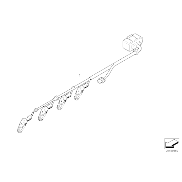 12517802158 Wiązka przewodów moduł świec żarowych BMW E60 E61 E81 E83 E84 X3 X1 E90 E91 E92 E93 - 12517802158 - Części oryginalne BMW Łódź | Sklep internetowy BMW