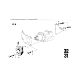 Płyta mocująca BMW E12 E23 E24 E3 E9 525 528 535 728 732 733 735 745 628 630 633 635 - 32411265846