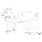 Czujnik ciśnienia spalin BMW E60 E61 E63 E64 E70 E71 E83 E90 E91 E92 - 13627804862