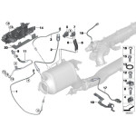 Czujnik ciśnienia spalin BMW E60N E70 E81 E87N E90 F01 F07 F10 F12 F20 F25 F30 MINI - 13627805152