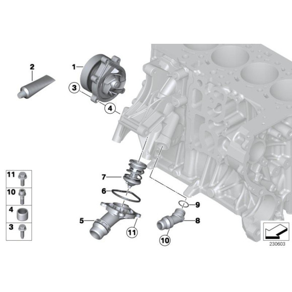 Termostat BMW Serii 1 3 5 7 Oryginał - 11517805192