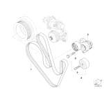 Napinacz paska pompy wody BMW E65 740 745 - 11287806252