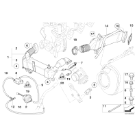 11717812513 Chłodnica spalin BMW E70 E70N X5 E90N 335d 35dX - 11717812513 - Części oryginalne BMW Łódź | Sklep internetowy BMW