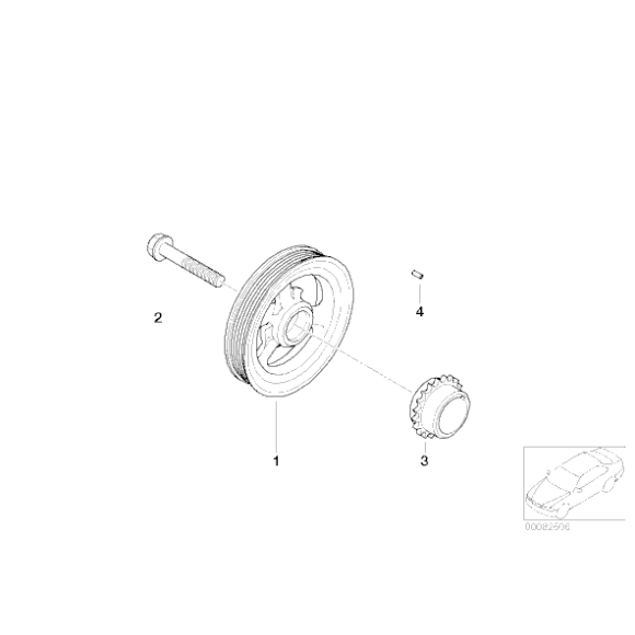 Śruba sześciokątna BMW R50 R552 R53 Cooper One 1.4i 1.6i S - 11237829918