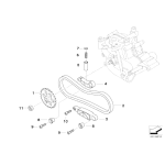 Sprężyna naciskowa pompy oleju BMW E60 E61 E63 E64 E90 E92 E93 M5 M6 M3 - 11417835445