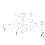 51127836577 Przedłużenie zaślepka nadkola tył lewe BMW E81 E87 E87N 116 118 120 123 130 - 51127836577 - Części oryginalne BMW Łódź | Sklep internetowy BMW