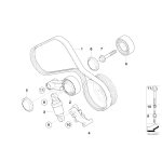 Rolka napinająca z dźwignią BMW E90 E92 E93 M3 - 11287838196