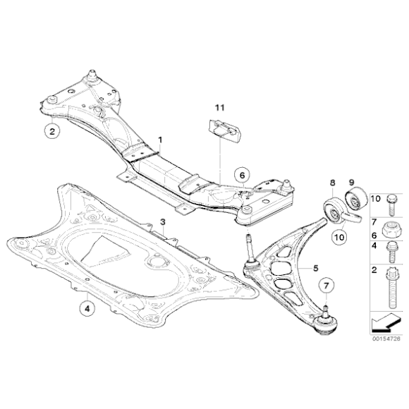 Tuleje wahacza przód BMW E85 E86 Z4 M3,2 - 31107838575