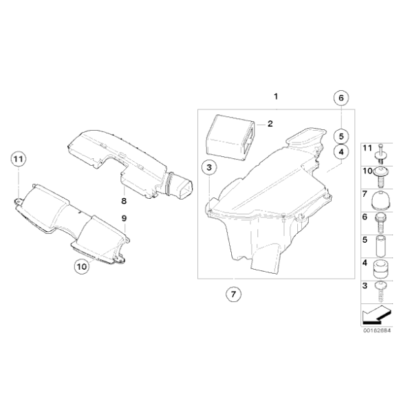 13727838804 Filtr powietrza BMW E90 E92 E93 E90N E92N E93N M3 S65 - 13727838804 - Części oryginalne BMW Łódź | Sklep internetowy BMW