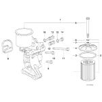 11427839858 Filtr oleju z podł. chłodnicy oleju magistrala BMW E36 E46 E85 E86 Z3 Z4 M3 - 11427839858 - Części oryginalne BMW Łódź | Sklep internetowy BMW