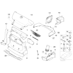 Uchwyt kanału powietrza przód prawy BMW E46 316 318 320 323 325 328 330 - 51717894722