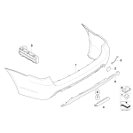 Osłona dyfuzora gruntowana BMW E60 E61 520 523 525 530 540 545 550 - 51127897216