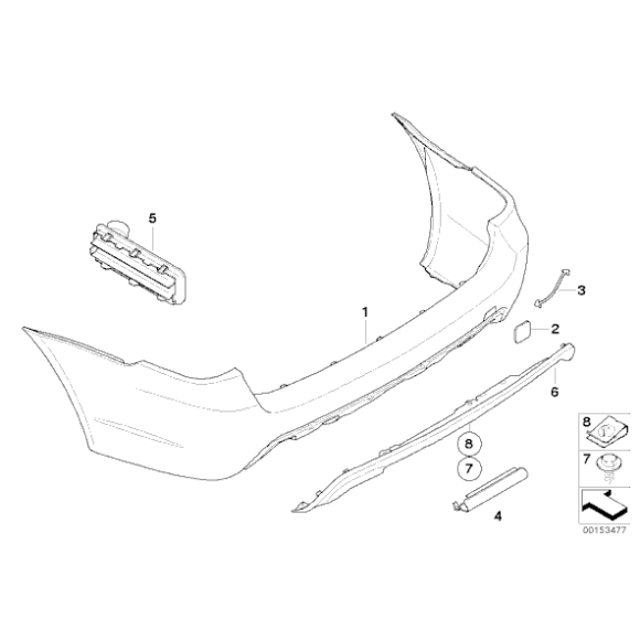 Osłona dyfuzora gruntowana BMW E60 E61 520 523 525 530 540 545 550 - 51127897216
