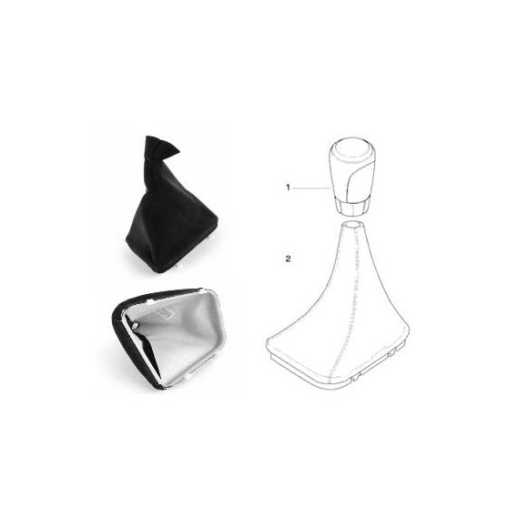 Osłona dźwigni zmiany biegów mieszek Performance alcantara BMW E46 316 318 320 323 325 328 330 M3 - 25117919219