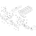 Obejma BMW E38 E39 E46 E53 E60 E61 E63 E64 E65 E70 E71 E83 E90 E91 E92 F01 F10 F11 F15 F16 - 11717786146