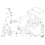 Przepustnica BMW E60 E65 X3 X5 E90 Diesel - 11717804384