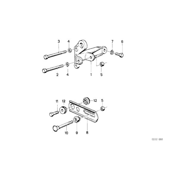 12311276516 Śruba BMW E23 E24 E28 E30 E32 E34 316 318 320 323 325 - 12311276516 - Części oryginalne BMW Łódź | Sklep internetowy BMW