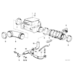 Obejma rurowa silniczka krokowego BMW E23 E24 E28 733i 633CSi 533i - 11601276825