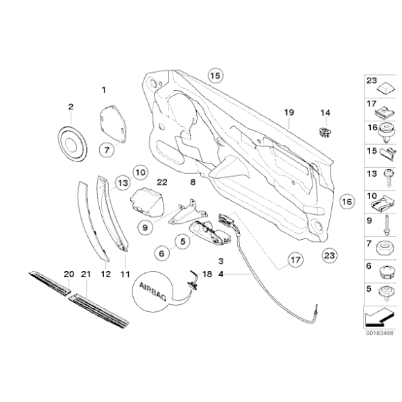 51418040652 Klamka wewnętrzna prawa - 51418040652 - Części oryginalne BMW Łódź | Sklep internetowy BMW