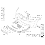 51118044378 Mocowanie halogenu prawe BMW E92 E93 316 320 325 328 330 335 - 51118044378 - Części oryginalne BMW Łódź | Sklep internetowy BMW