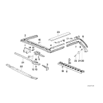 Uszczelka dachu BMW E30 Cabrio 318i 320i 325i M3 - 54318100908