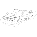 51488103798 Izolacja dźwiękowa wygłuszenie maski przód BMW E30 316 318 320 323 325 - 51488103798 - Części oryginalne BMW Łódź | Sklep internetowy BMW