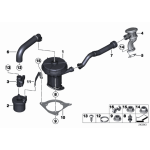 Filtr powietrza AGR wtórny BMW E53 X5 E83 X3 E60 545i 520i 530i 525i E64 645i X1 18i E90N 320i - 11727534722