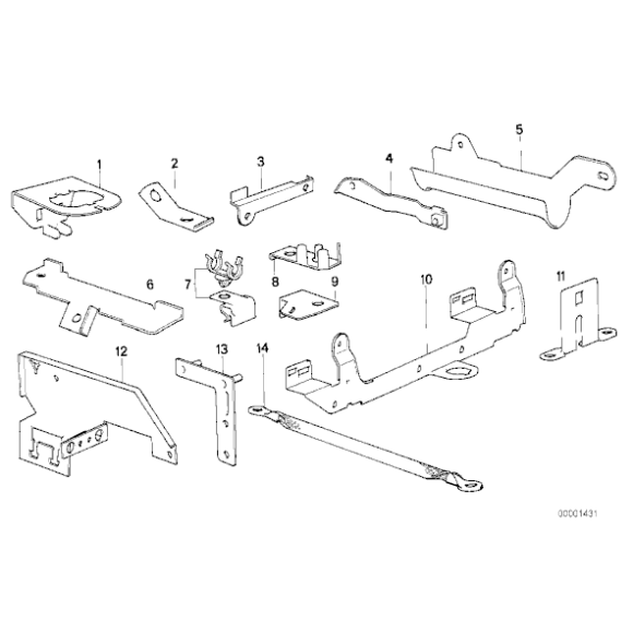 Taśma uziemiająca BMW E30 316i 318i 320i 323i 325i 325e sedan i coupe - 12511285041