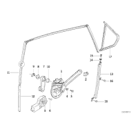 Elektr.siłownik szyby tylny prawy - 51348119776
