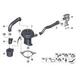 Filtr powietrza AGR wtórny BMW E53 X5 E83 X3 E60 545i 520i 530i 525i E64 645i X1 18i E90N 320i - 11727534722