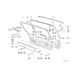 Opaska mocująca skrzynkę narzędzi BMW E34 Touring 518i 525i 525tds 530i 520i 540i M5 - 51498120980