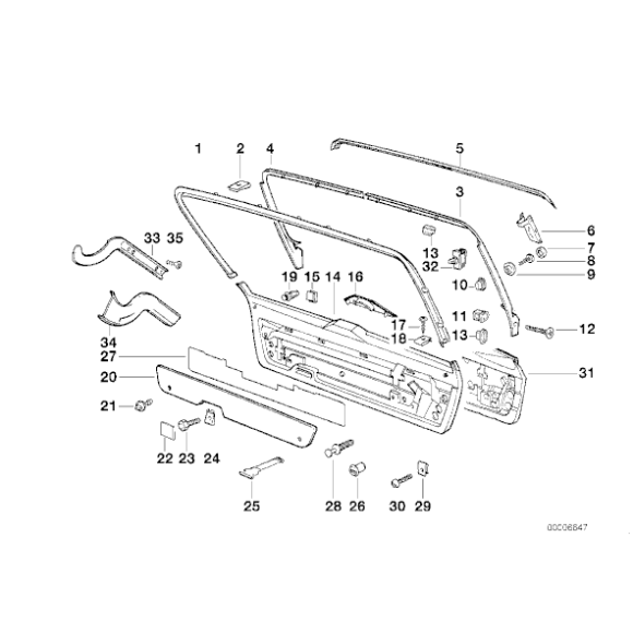 Opaska mocująca skrzynkę narzędzi BMW E34 Touring 518i 525i 525tds 530i 520i 540i M5 - 51498120980