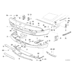 51118124440 Uszczelka zderzaka reflektora prawa BMW E31 840i 840Ci 850Ci 850CSi - 51118124440 - Części oryginalne BMW Łódź | Sklep internetowy BMW
