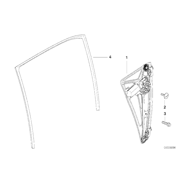 51358125204 Elektryczny siłownik szyby tył prawy BMW E38 728 728 730 735 740 750 - 51358125204 - Części oryginalne BMW Łódź | Sklep internetowy BMW