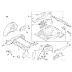 Podstawa pod akumulator BMW E38 725 728 730 735 740 750 - 41118125260