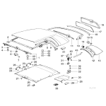 Uszczelka szyby tył BMW E36 Cabrio 318i 320i 323i 325i 328i M3 - 51318132653