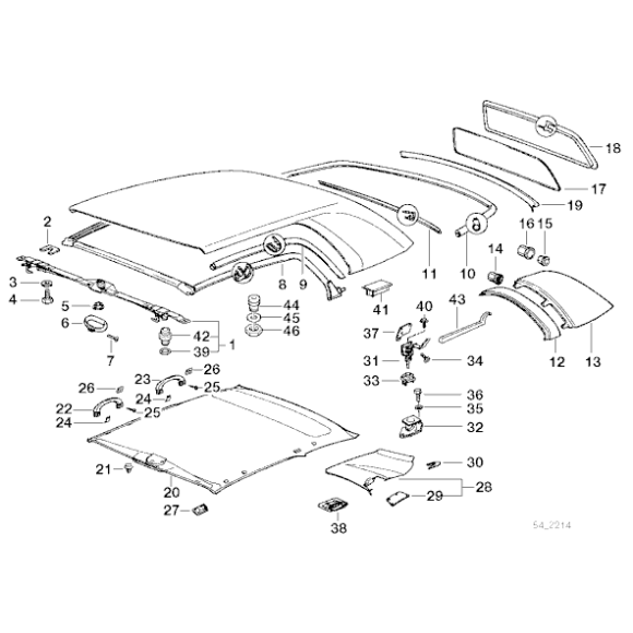 Uszczelka szyby tył BMW E36 Cabrio 318i 320i 323i 325i 328i M3 - 51318132653
