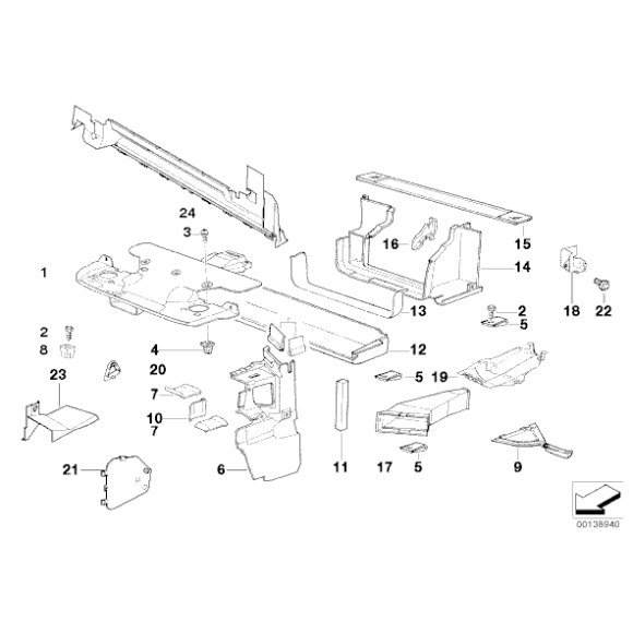 Uszczelka BMW E36 316 318 320 323 325 328 M3 - 51718135940