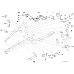 Uchwyt zbiornika spryskiwacza intensywnego BMW 316 318 320 323 325 328 M3 - 41148144394
