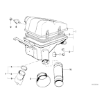 Przewód wlotowy powietrza BMW E23 E24 E28 728 733 735 628 635 633 525 533 528 535 - 13711287326