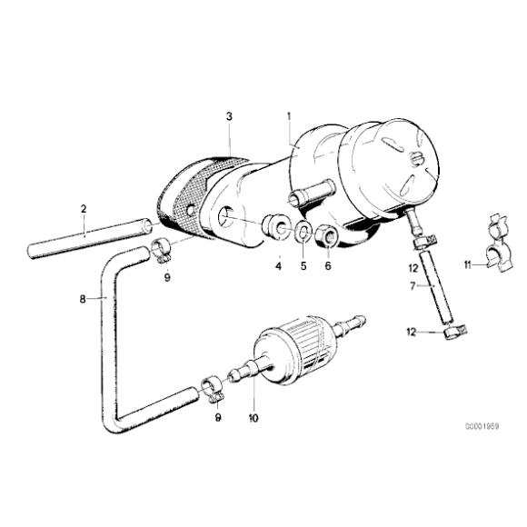 Pompa paliwa BMW E28 E30 518 316 - 13311287333