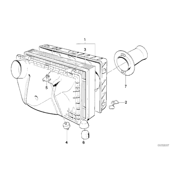 13721287480 Wkład filtra powietrza BMW E28 E30 324d 324td - 13721287480 - Części oryginalne BMW Łódź | Sklep internetowy BMW