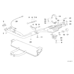 Uszczelka kol. wydechowego BMW E30 E34 M20 - 11761711717