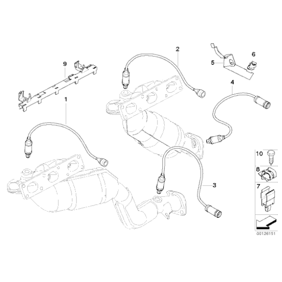 Sonda lambda BMW E46 E38 E39 E60 E31 E53 X5 E83 X3 Z3 Z4 E61 - 11781742050