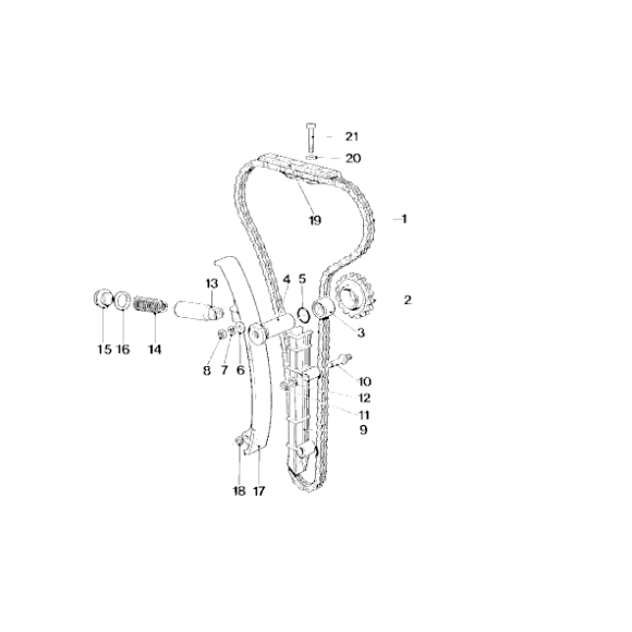 Koło łańcuchowe BMW E24 E28 E30 E34 M6 M635CSi M5 M3 320is - 11311304255
