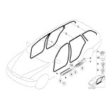 Osłona progu przód prawa BMW E39 520 523 525 528 530 - 51478178120