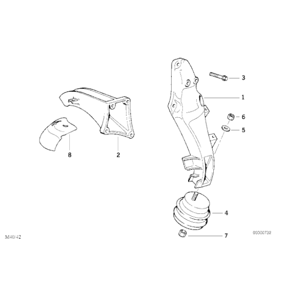 11811141377 Rubber mounting - 11811141377 - Części oryginalne BMW Łódź | Sklep internetowy BMW