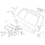 Uszczelka listwy pokrywy bagażnika BMW E46 Touring 316 318 320 323 325 328 330 - 51138185791