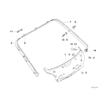 Osłona pokrywy bagażnika lewa BMW E36 Compact 316i 318tds 318ti 323ti - 51498191269